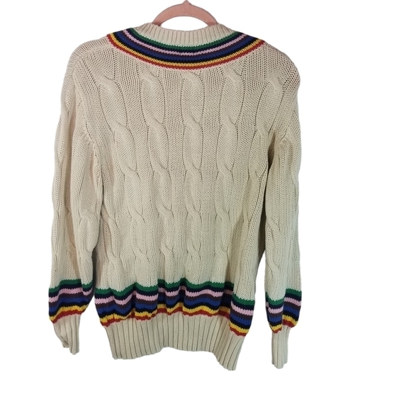 Rowing Blazers for Target croquet rainbow cableknit sweater - Picture 5 of 12